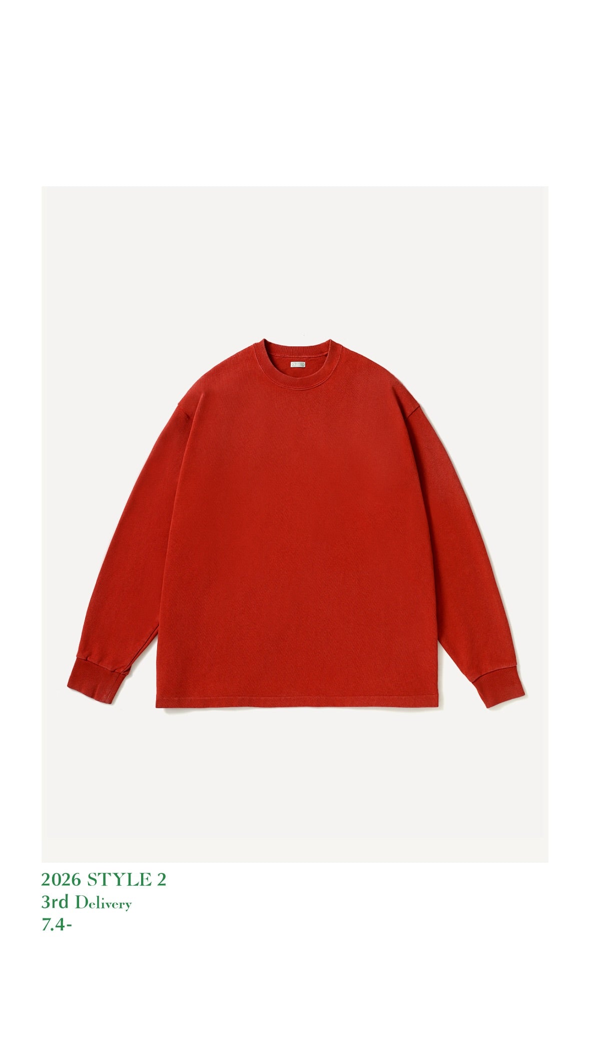 A.PRESSE 26AW Vintage L/S T-shirt